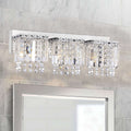 Evelyn 3 Light Crystal Strand Wall Sconce In Chrome Finish