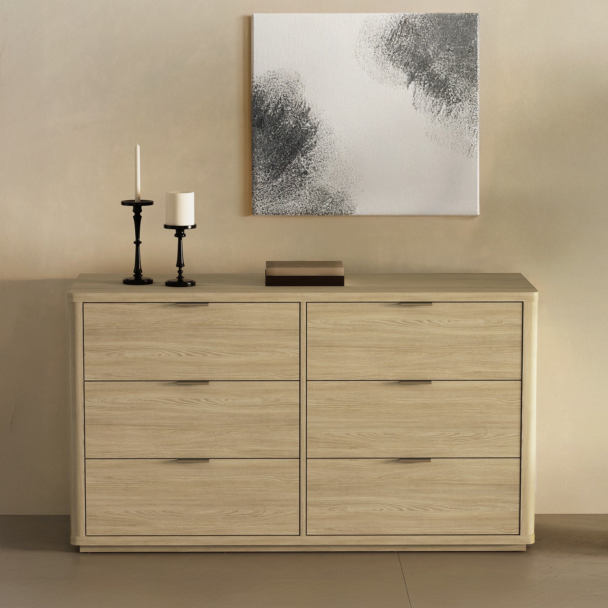 Evelyn Transitional 2 Piece Dresser And Nightstand