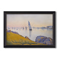 Evening Calm Concarneau 1891 Paul Signac Custom Framed Canvas