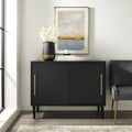 Strick Bolton Danby Matte Black Media Console