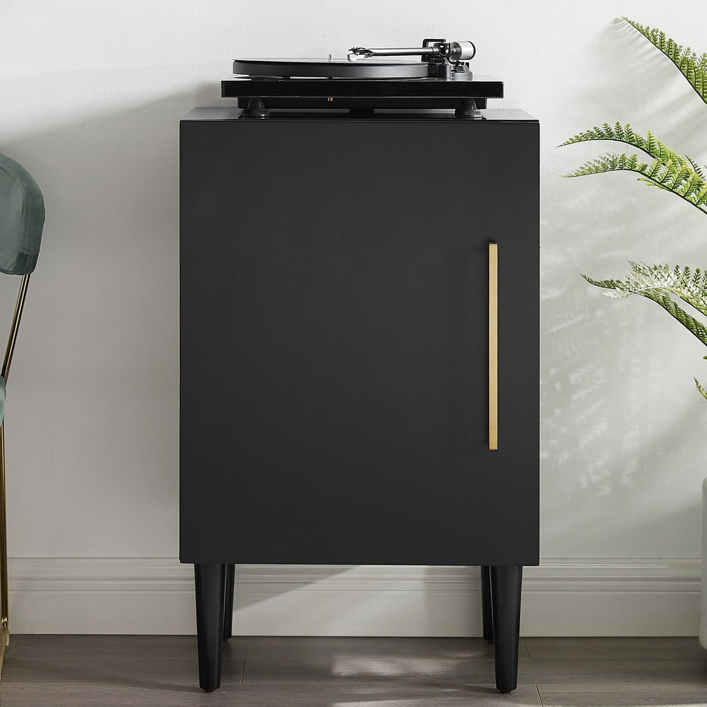Strick Bolton Danby Matte Black Record Player Stand