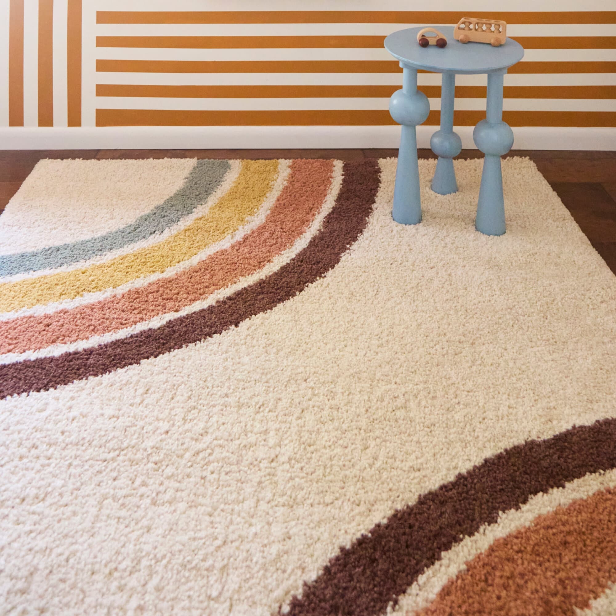 Everly Kids Boho Rainbows Area Rug