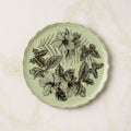 Everly Round White and Black Patterned Serving Platter