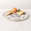 Everly White and Black Patterned Appetizer Plates Set of 6
