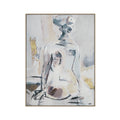 Everren Amelie 36 Wide Canvas Art Light Wood Grey