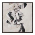 Everren Clary 45 Wide Canvas Art Dark Wood White