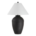 Everren Cupper 28 Tall Dark Brown Resin Table Lamp With Tapered Linen Shade