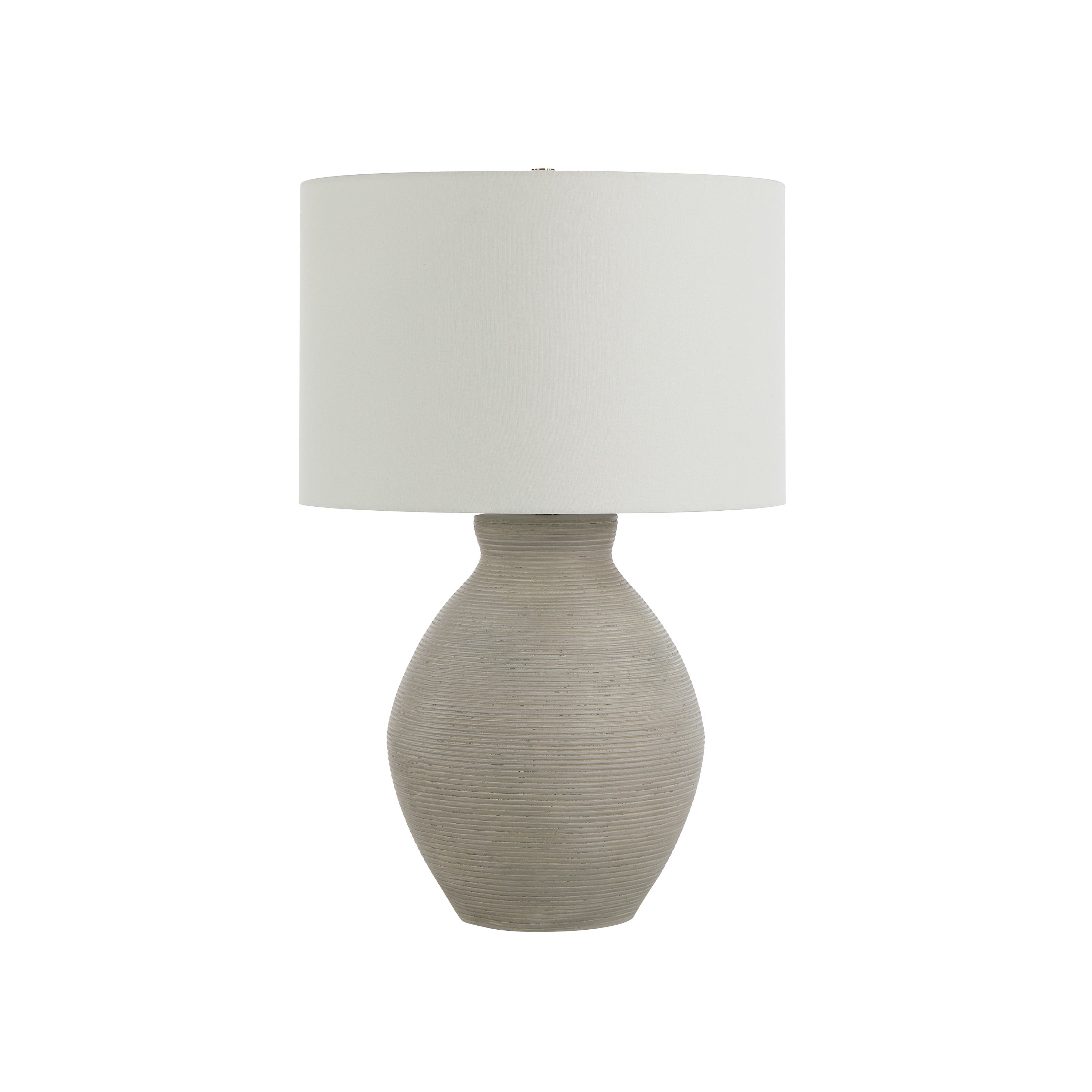Everren Delfino 31 Tall Texture Beige Resin Table Lamp With Drum Linen Shade