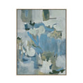 Everren Lauro 30 Wide Canvas Art Light Wood Blue