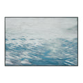 Everren Merlo 60 Wide Canvas Art Light Black Wood Blue