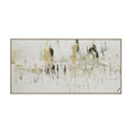 Everren Oriel 60 Wide Canvas Art Light Wood White