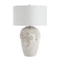 Everren Wavy 30.5 Tall Off White Textured Resin Table Lamp