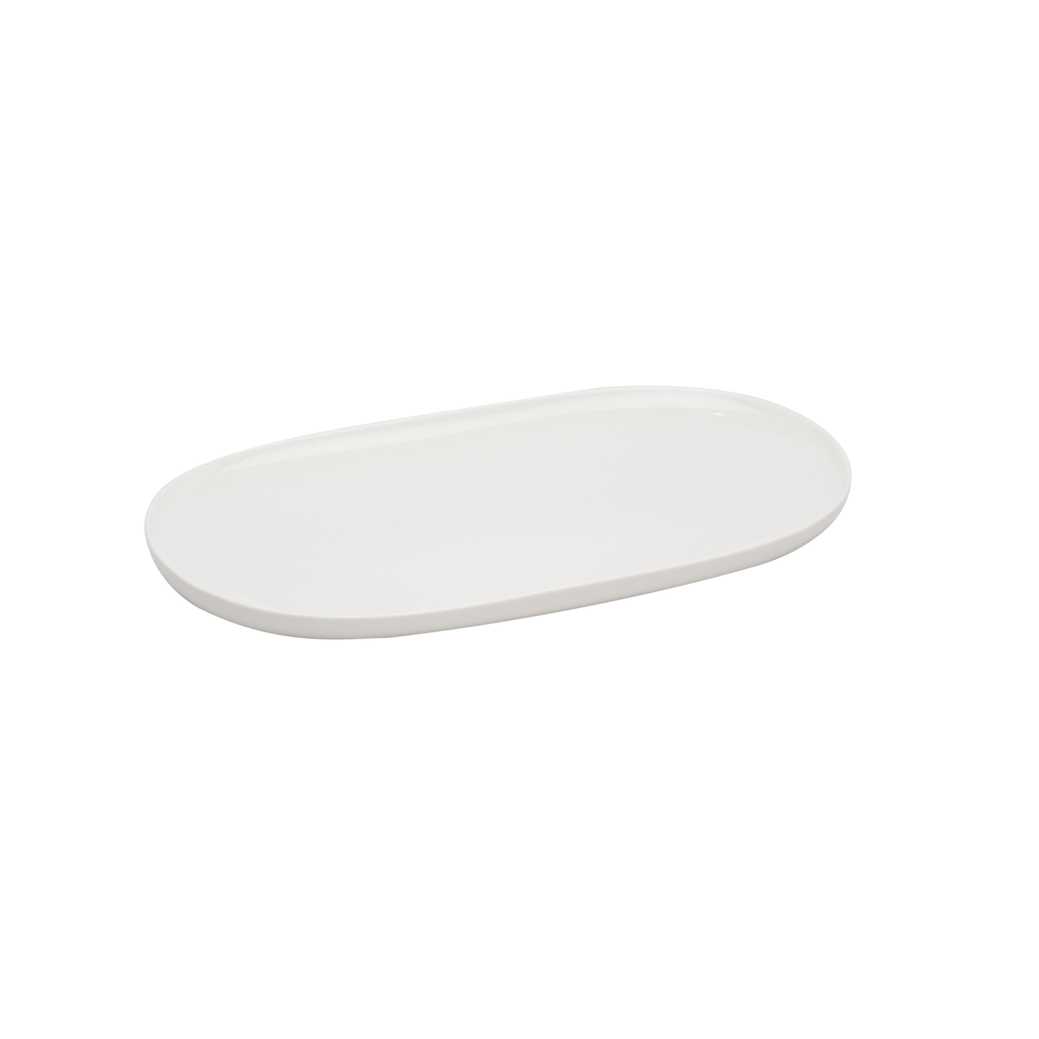 Every Time White Oval Coupe Platter