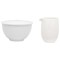 Every Time White Sugar Bowl And Creamer Set