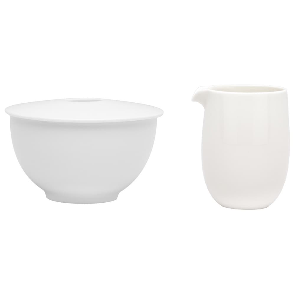 Every Time White Sugar Bowl And Creamer Set