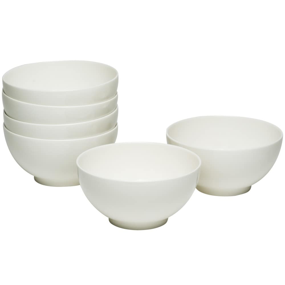 Every Time White Tall Cereal Bowl Set Of 6