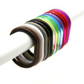 Evideco Shower Curtain Rings Plastic Hooks Set Of 12
