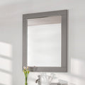 Eviva Aberdeen 24 Inch Grey Framed Bathroom Wall Mirror