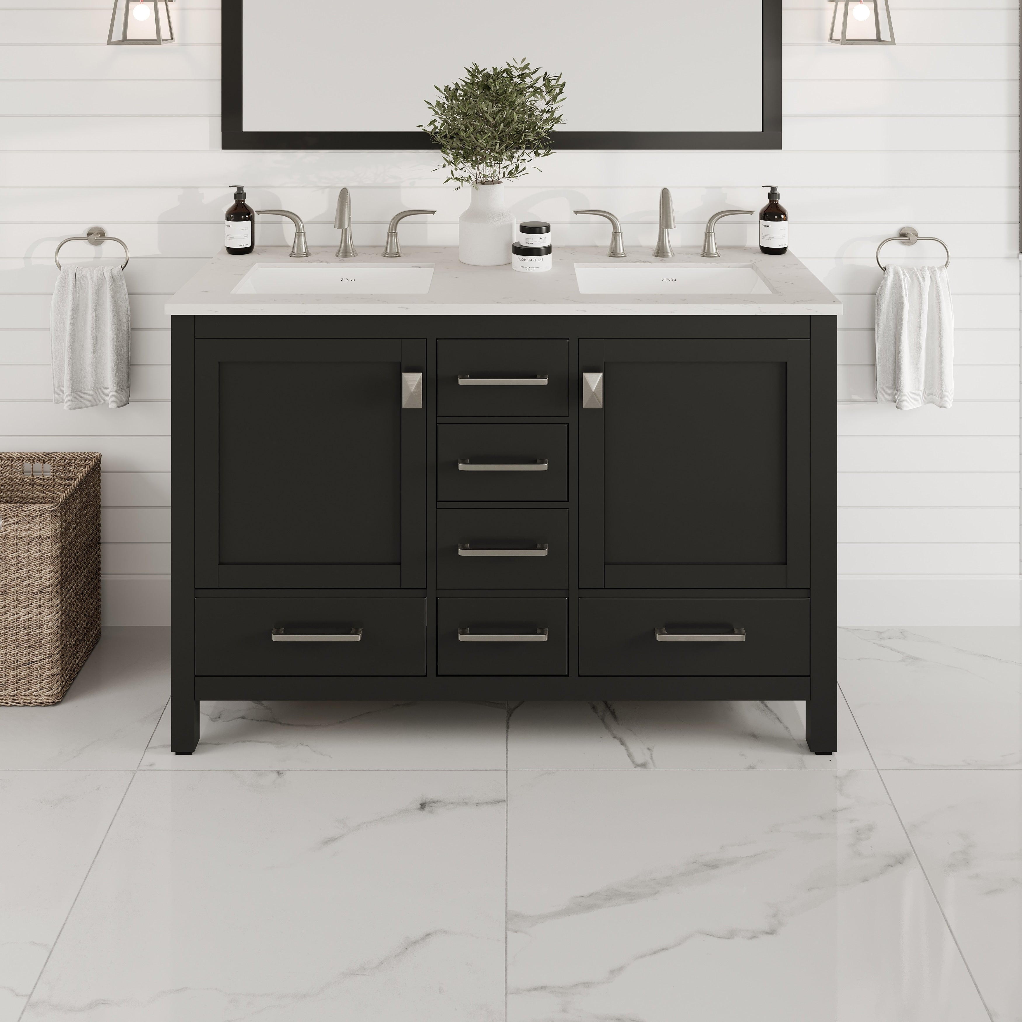 Eviva Aberdeen 48 Espresso Bathroom Vanity
