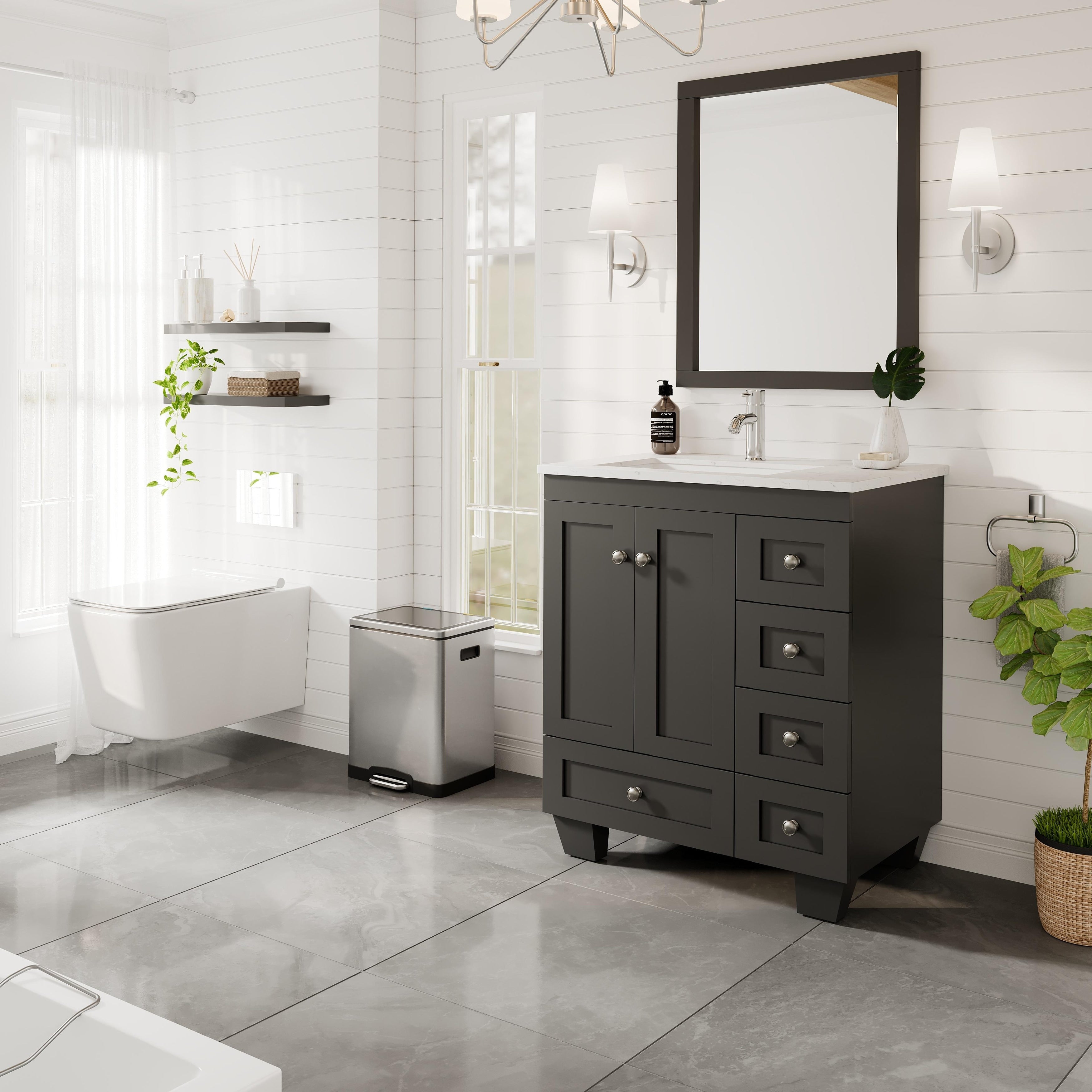 Eviva Happy 24 X 18 Espresso Bathroom Vanity