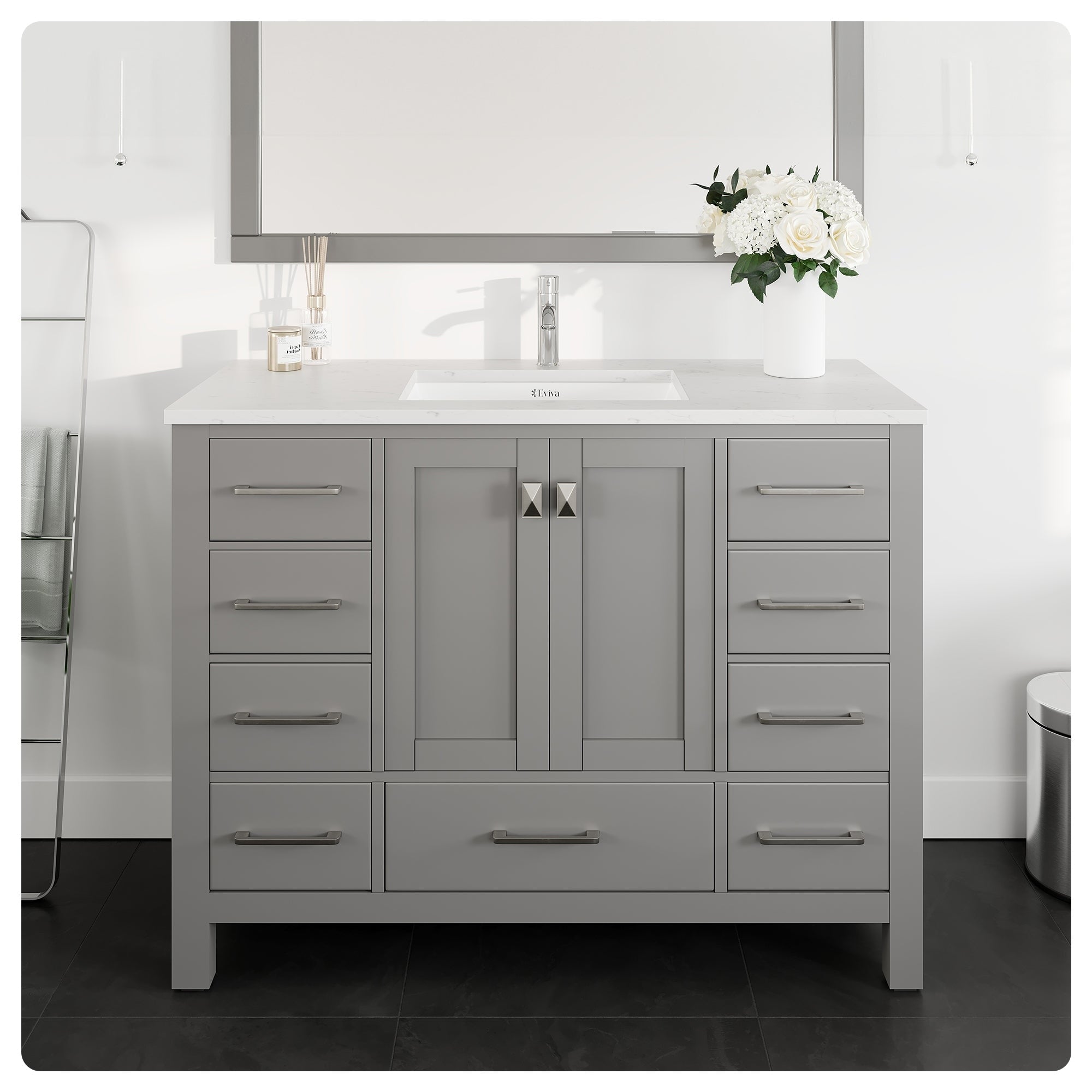 Eviva London 48 White Bathroom Vanity