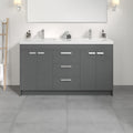 Eviva Lugano 60 Gray Modern Bathroom Vanity