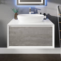 Eviva Santa Monica 30 In. Grey Wall Mount Vanity