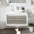 Eviva Santa Monica 36 In. Ash Wall Mount Vanity