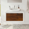 Eviva Santa Monica 36 In. Rosewood Wall Mount Vanity