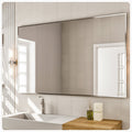 Eviva Sax 42 In. Polished Chrome Wall Mirror