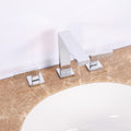 Eviva Sleek 2 Handles 3 Holes Chrome Bathroom Sink Faucet