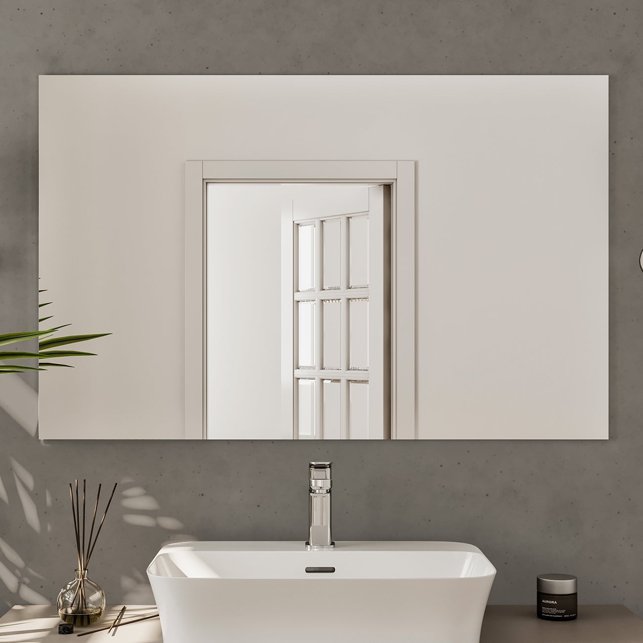 Eviva Sleek 42 Frameless Bathroom Mirror N A