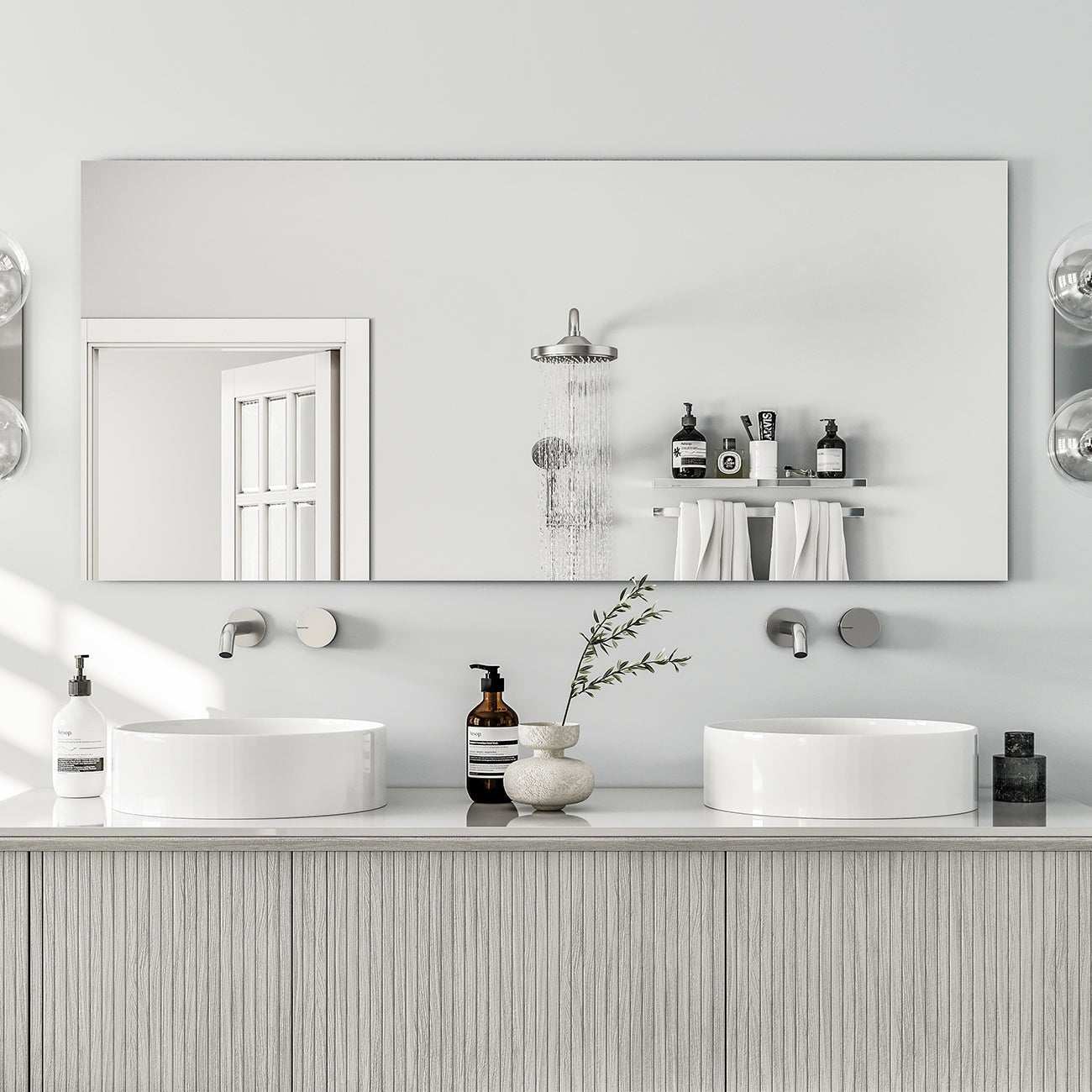 Eviva Sleek 55 Frameless Bathroom Mirror N A