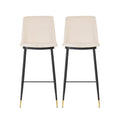 Evora Velvet Counter Stool Set Of 2