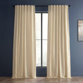 Exclusive Fabrics Off White Vintage Faux Textured Dupioni Silk Curtain