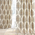 Exclusive Fabrics Arabesque Printed Cotton Twill Curtain