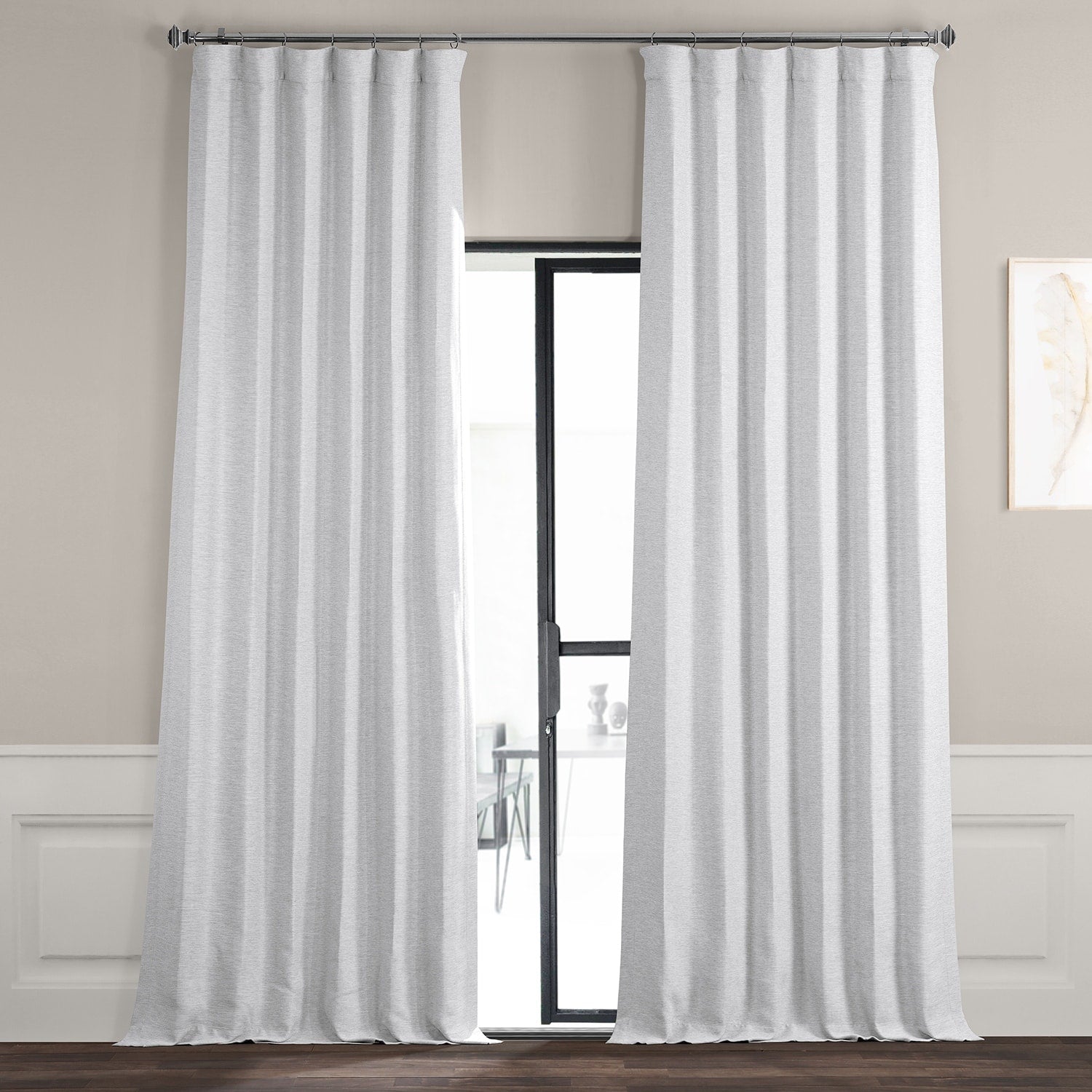 Exclusive Fabrics Swiss Coffee Bellino Blackout Curtain