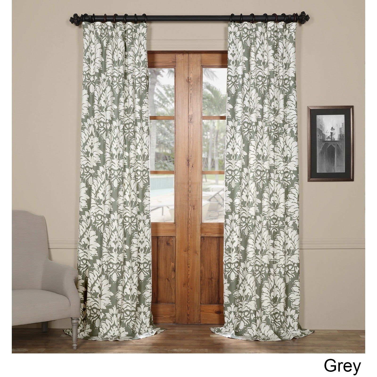 Exclusive Fabrics Lacuna Cotton Printed Curtain Panel