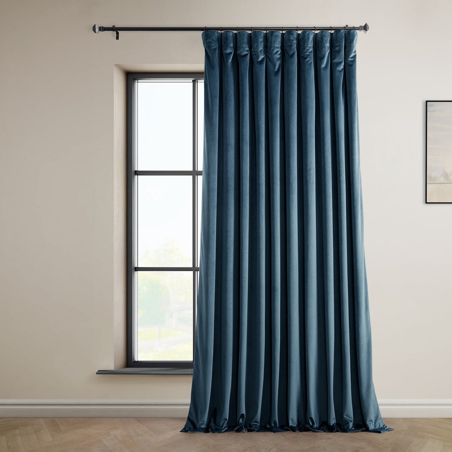 Exclusive Fabrics Heritage Plush Velvet Extrawide Curtain