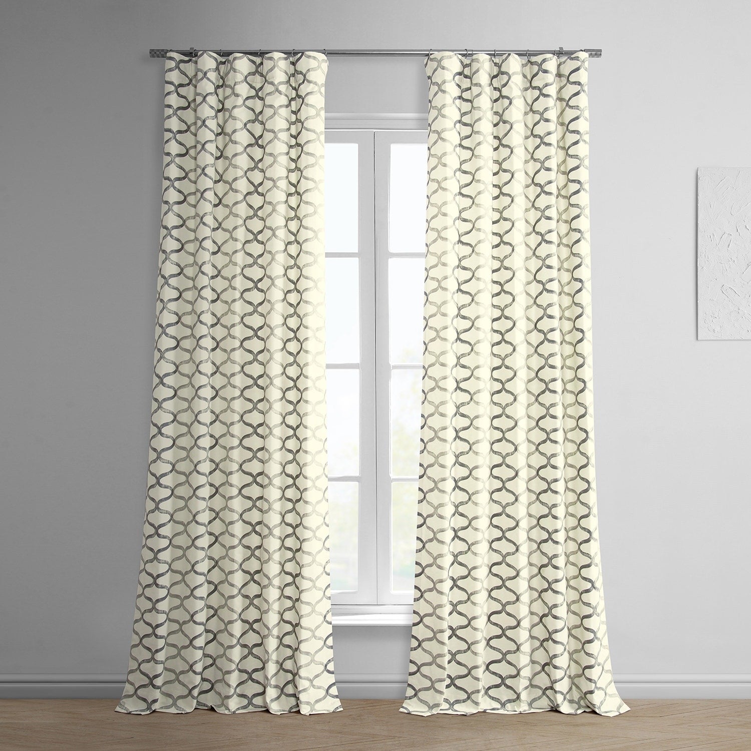 Exclusive Fabrics Illusions Printed Cotton Curtain Panel