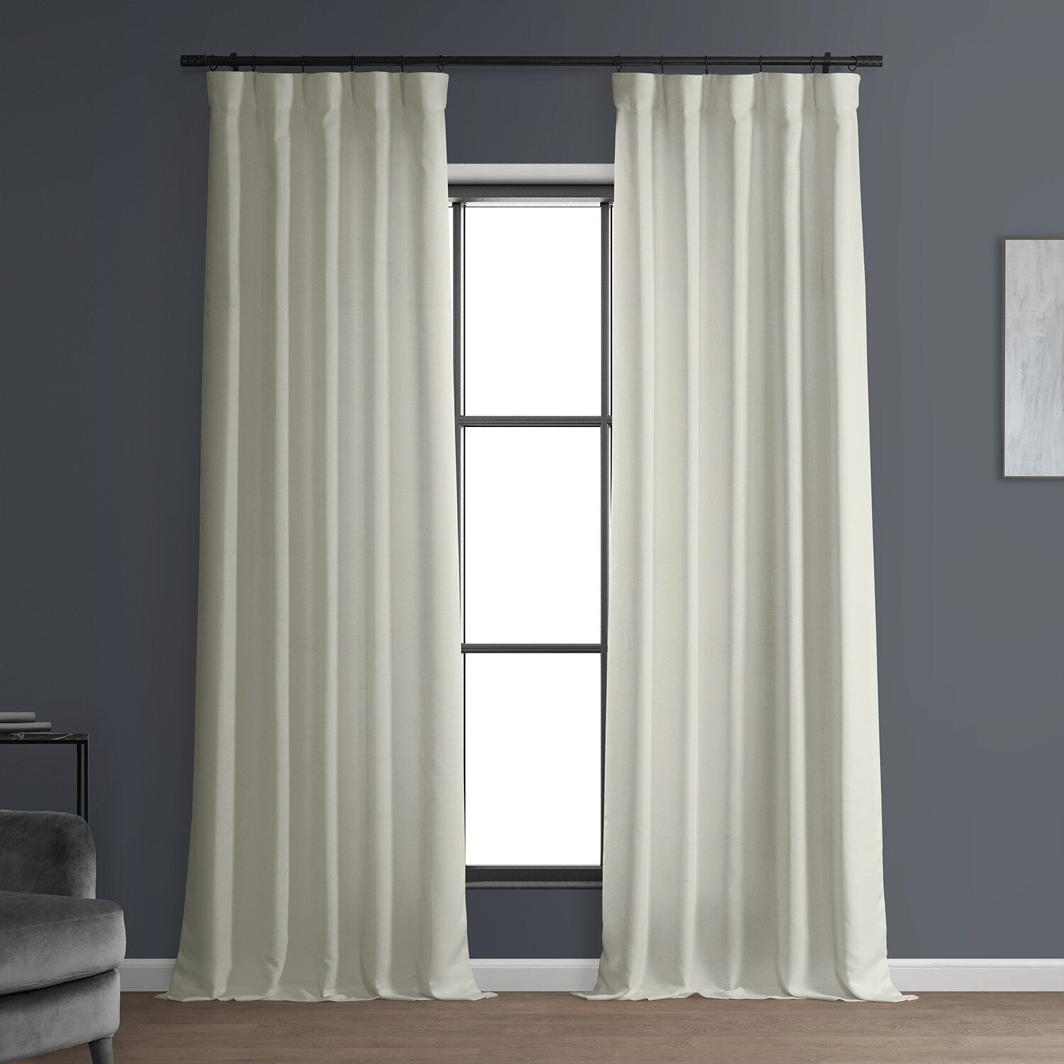 Exclusive Fabrics Italian Faux Linen Curtain