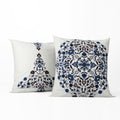 Exclusive Fabrics Kerala Blue Printed Cotton Cushion Cover Pair