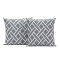 Exclusive Fabrics Martinique Printed Cotton Cushion Cover Pair