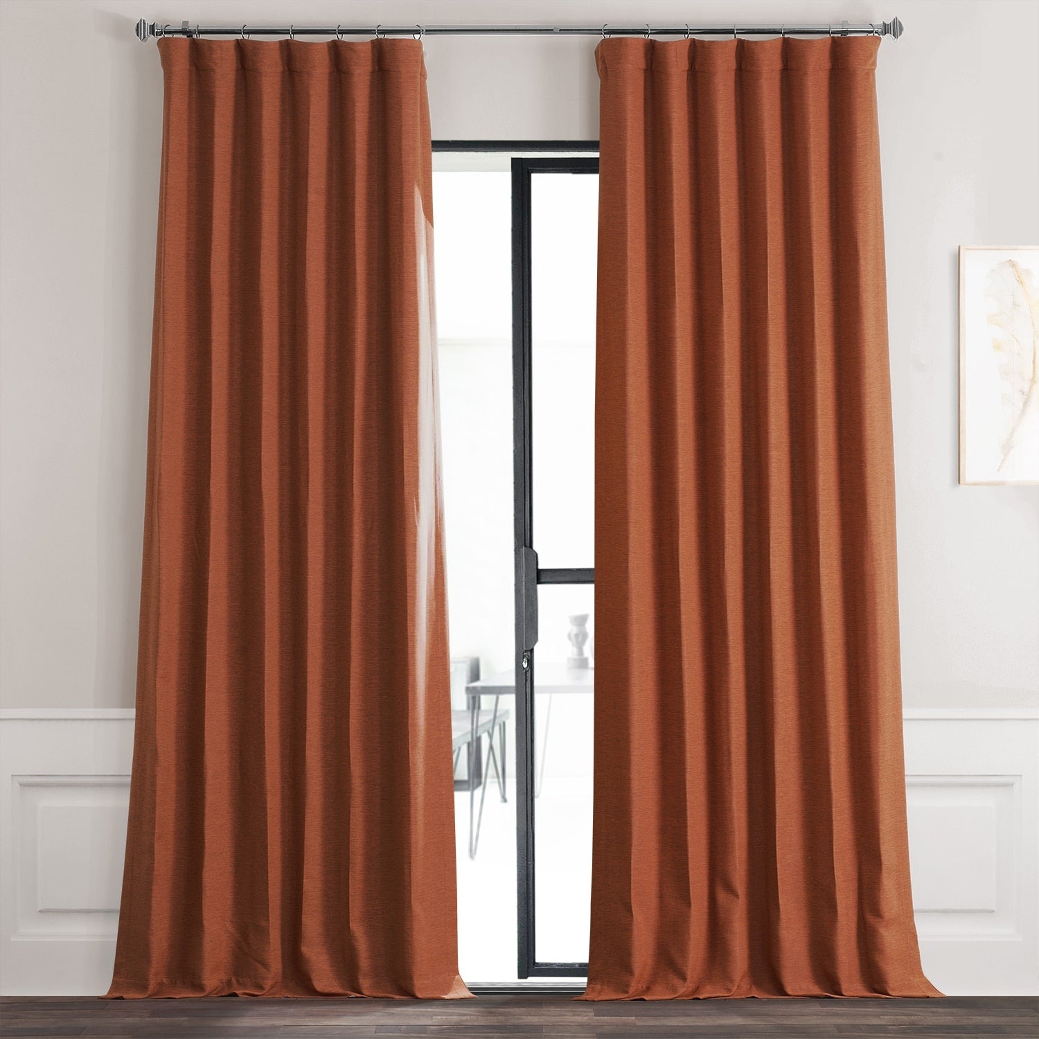Exclusive Fabrics Persimmon Bellino Blackout Curtain Panel