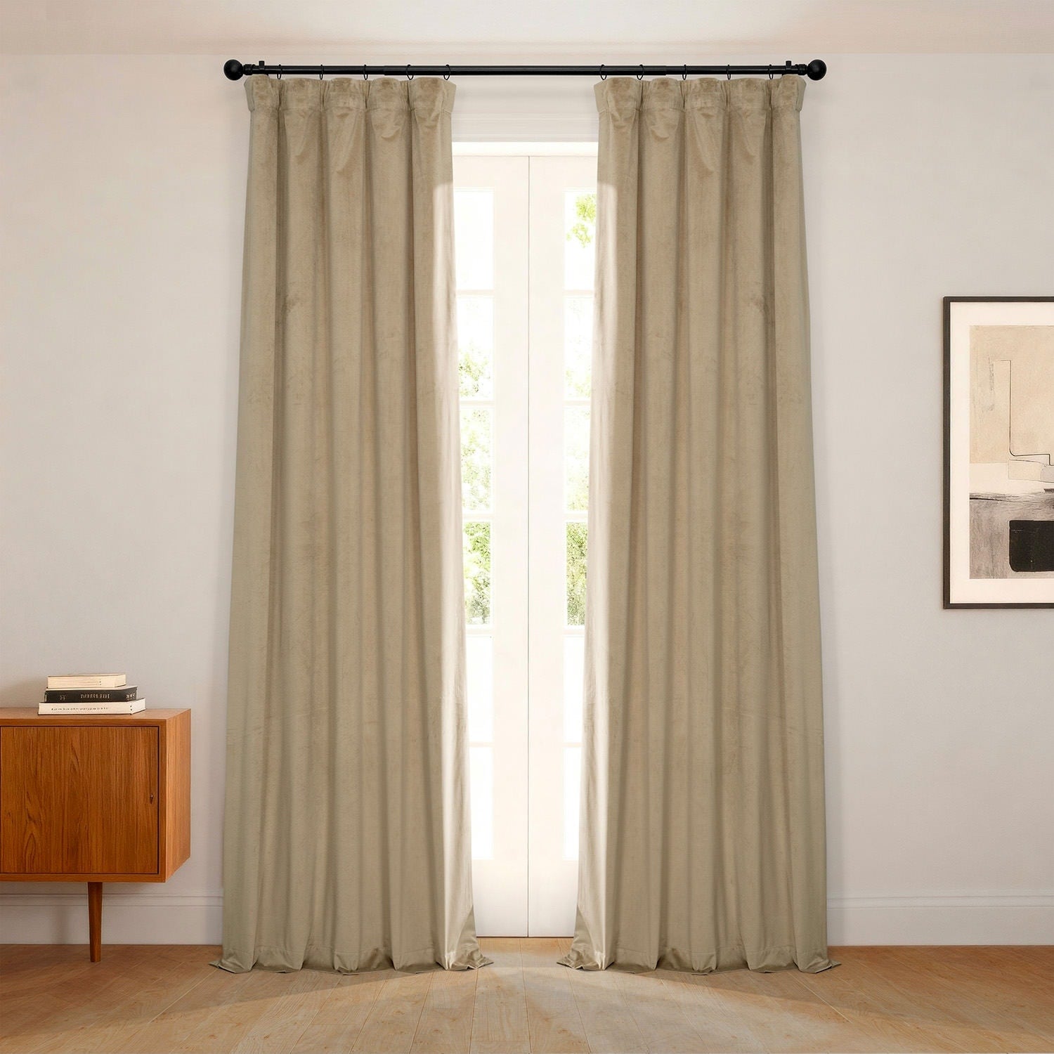 Porch Den Riedweg Plush Velvet Curtain