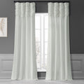 Exclusive Fabrics Ruched Faux Solid Taffeta Curtain