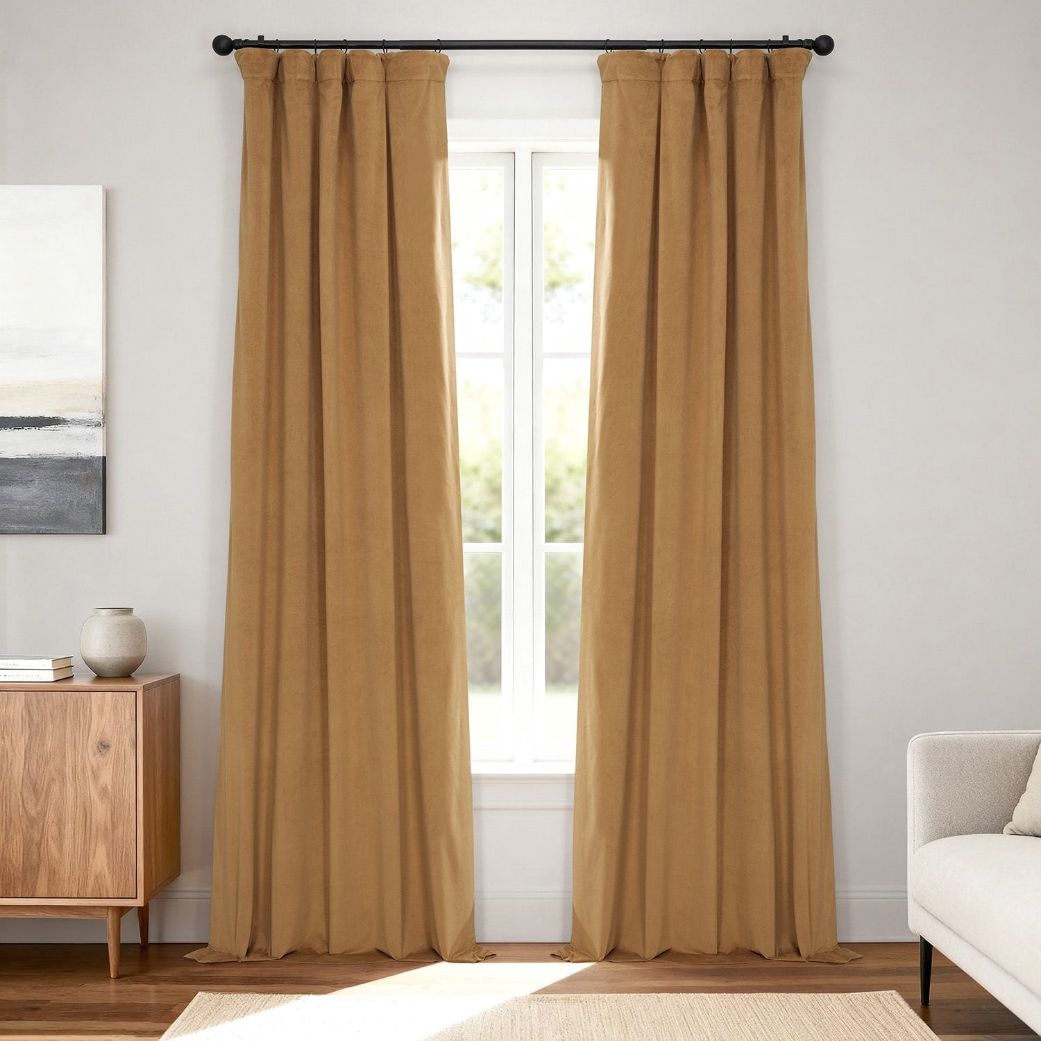 Exclusive Fabrics Signature Velvet Blackout Curtain Panel