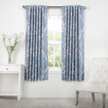 Exclusive Fabrics Tea Time China Blue 63 Inches Blackout Curtain Panel Pair 50X63