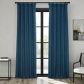 Exclusive Fabrics Faux Linen Blackout Curtain