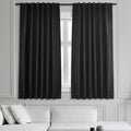 Exclusive Fabrics Thermal Blackout 63 Inch Curtain Panel Pair 50 X 63